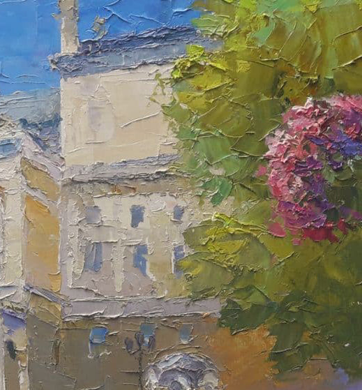 Oil painting Odessa Opera and Ballet Theater Serdyuk Boris Petrovich