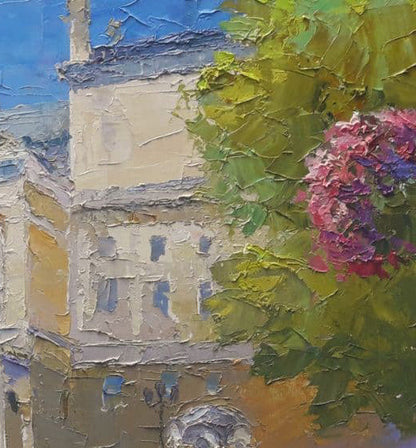 Oil painting Odessa Opera and Ballet Theater Serdyuk Boris Petrovich