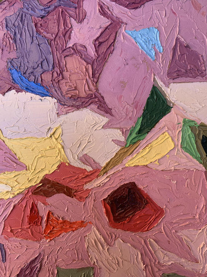 Oil painting Fragments of flowers Oleksandr Gukalov