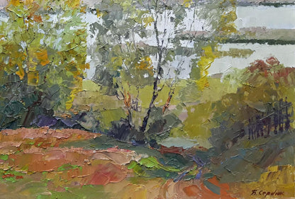 Boris Petrovich Serdyuk's portrayal of open spaces in oil