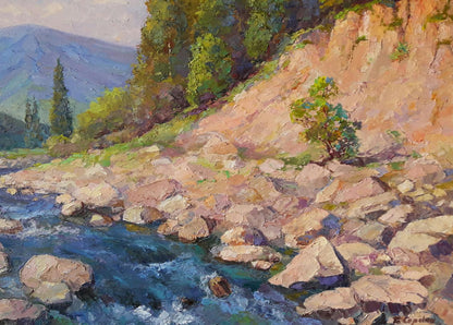 Oil painting Mountain river Serdyuk Boris Petrovich №SERB 259