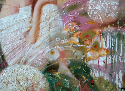 Abstract oil painting White dream Anatoly Tarabanov