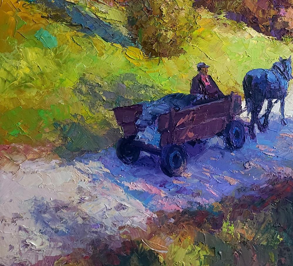 Oil painting Mountain road Boris Serdyuk
