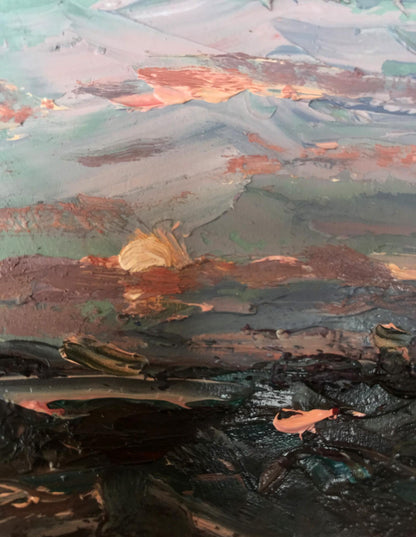 Oil Painting Evening Nature Landscape 