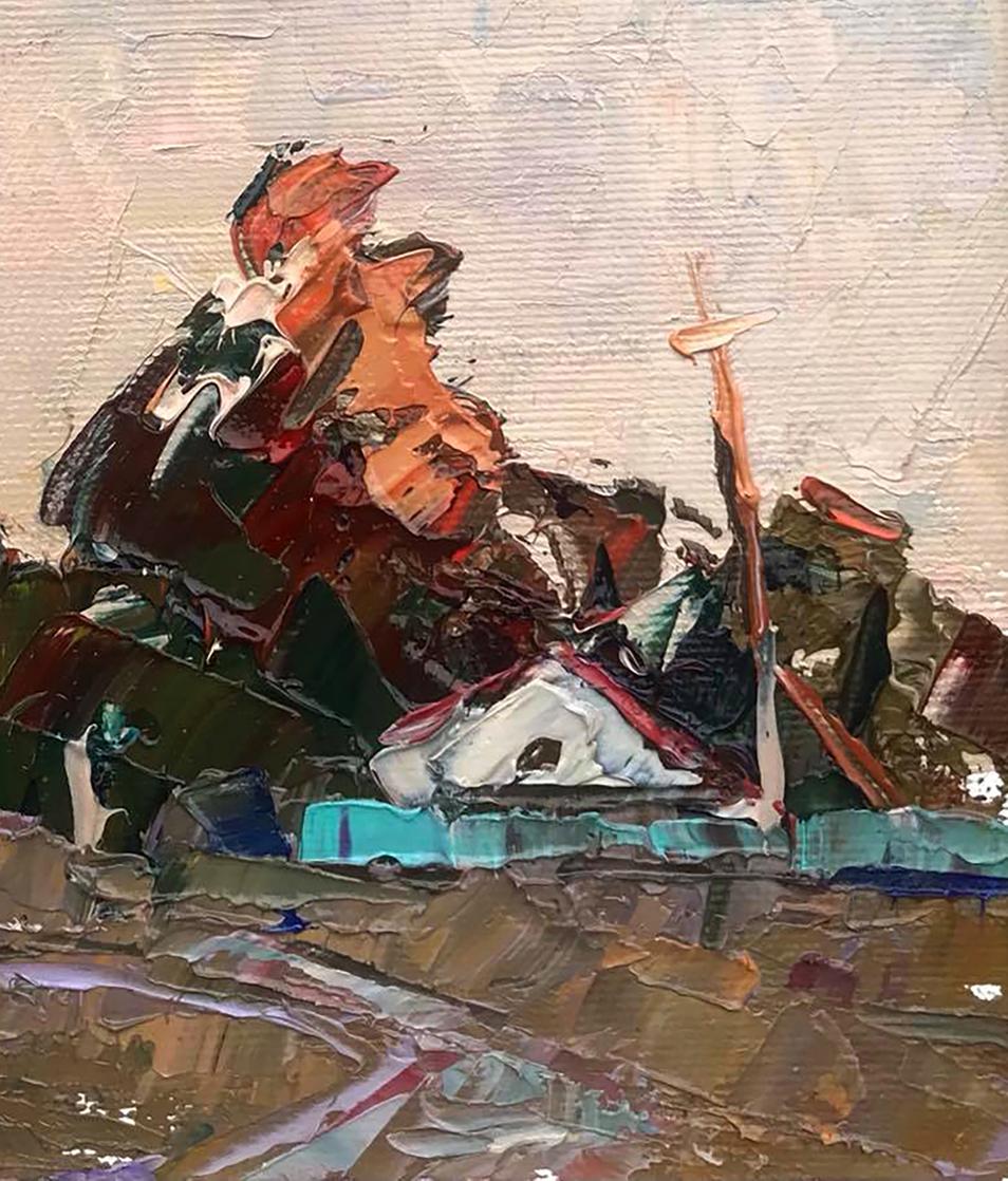 Oil painting Twilight Colors Over the Countryside Alex Ivanyuk