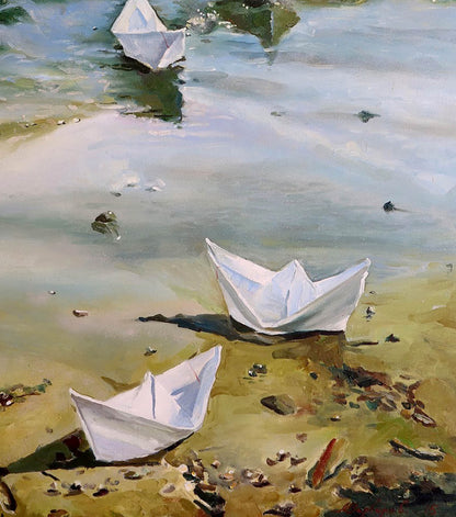 Oil painting Return Varvarov Anatoly Viktorovich