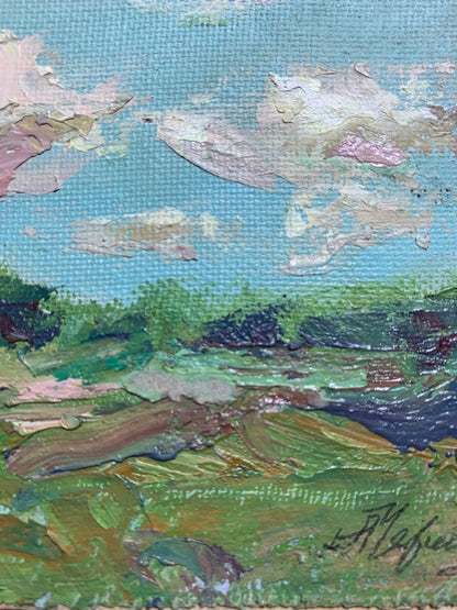 Oil depiction of a summer windy day by Alexander Cherednichenko