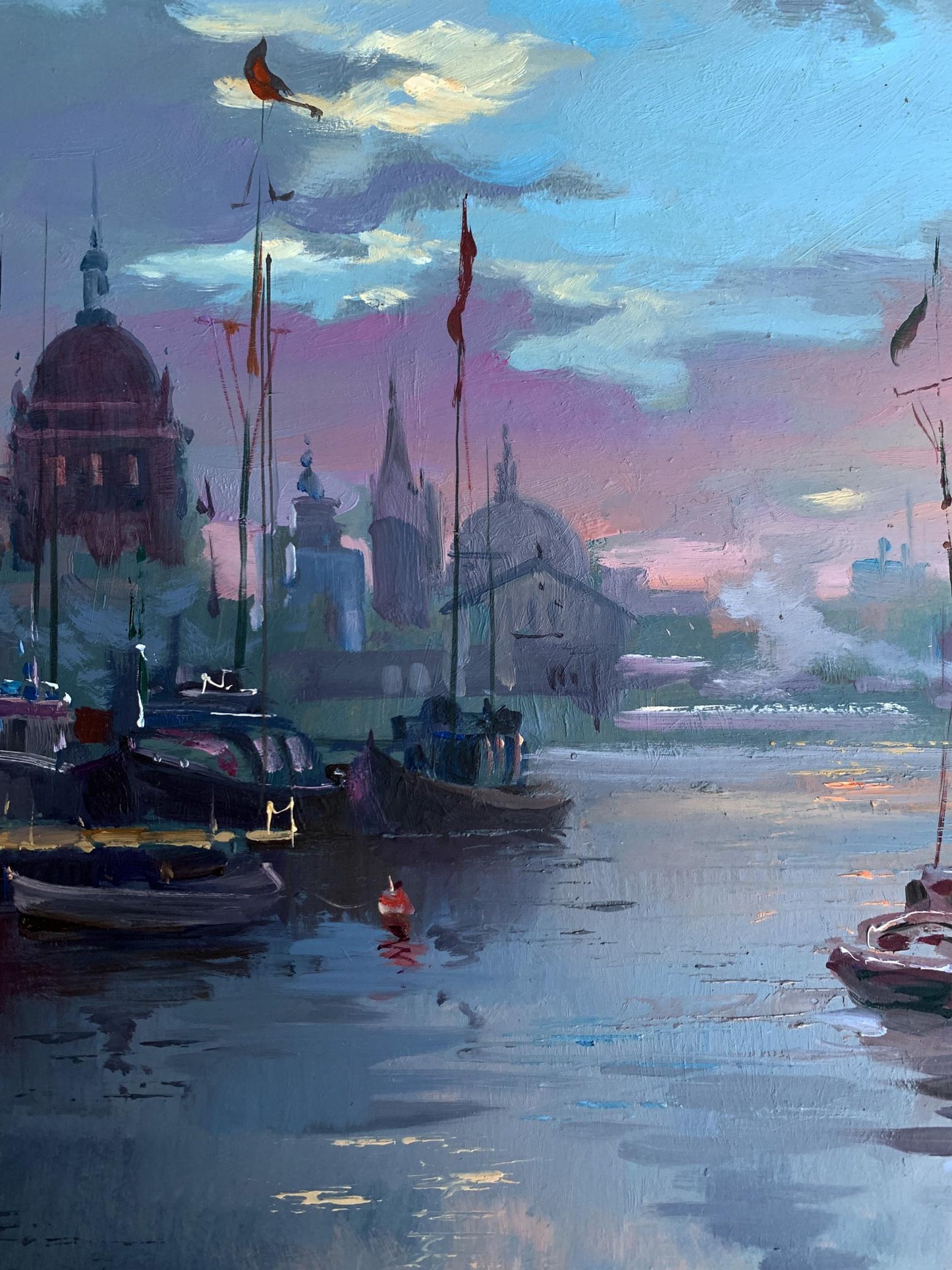 OIl painting Romantic sailing Yuriy Suprunchuk