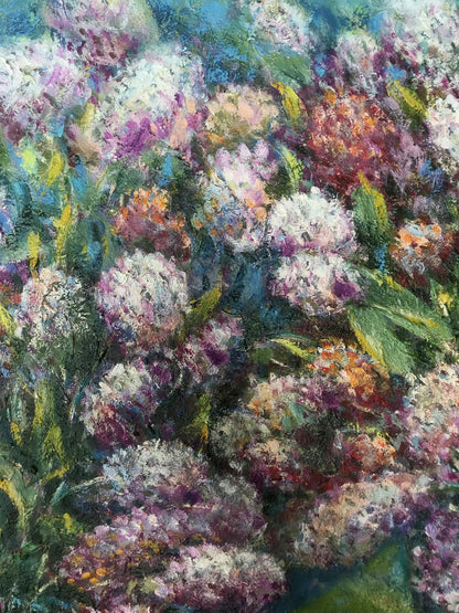Multicolored flowers are drawn by Shapoval Ivan Leontiyovych