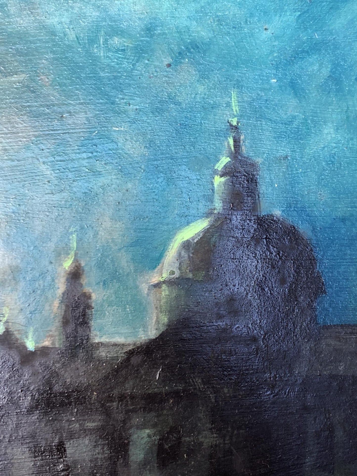 Oil painting Shining moon Valentina Simashchuk