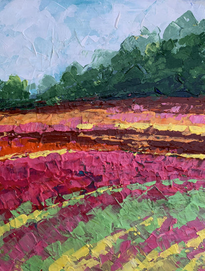 Oil painting Colorful field V. Zadorozhnya