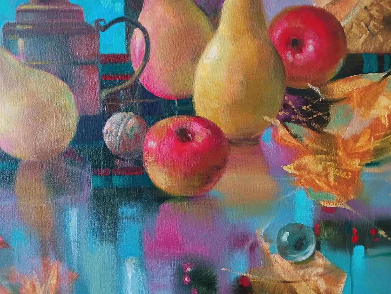 Abstract oil painting Autumn still life Anatoly Tarabanov