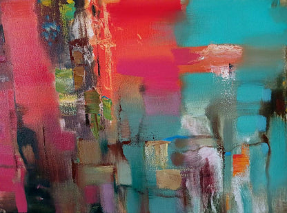 Abstract oil painting Cantata Anatoly Tarabanov