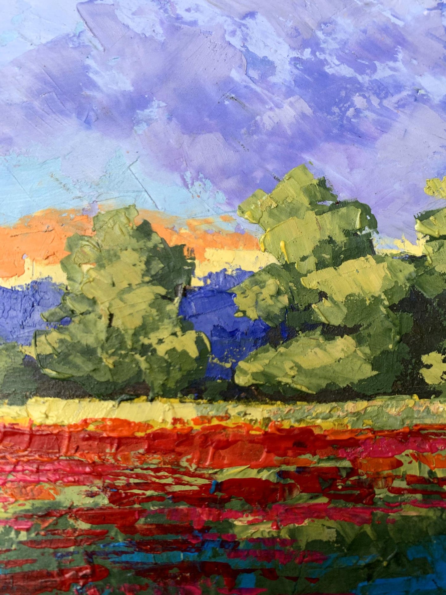 Oil painting Orange glow V. Zadorozhnya