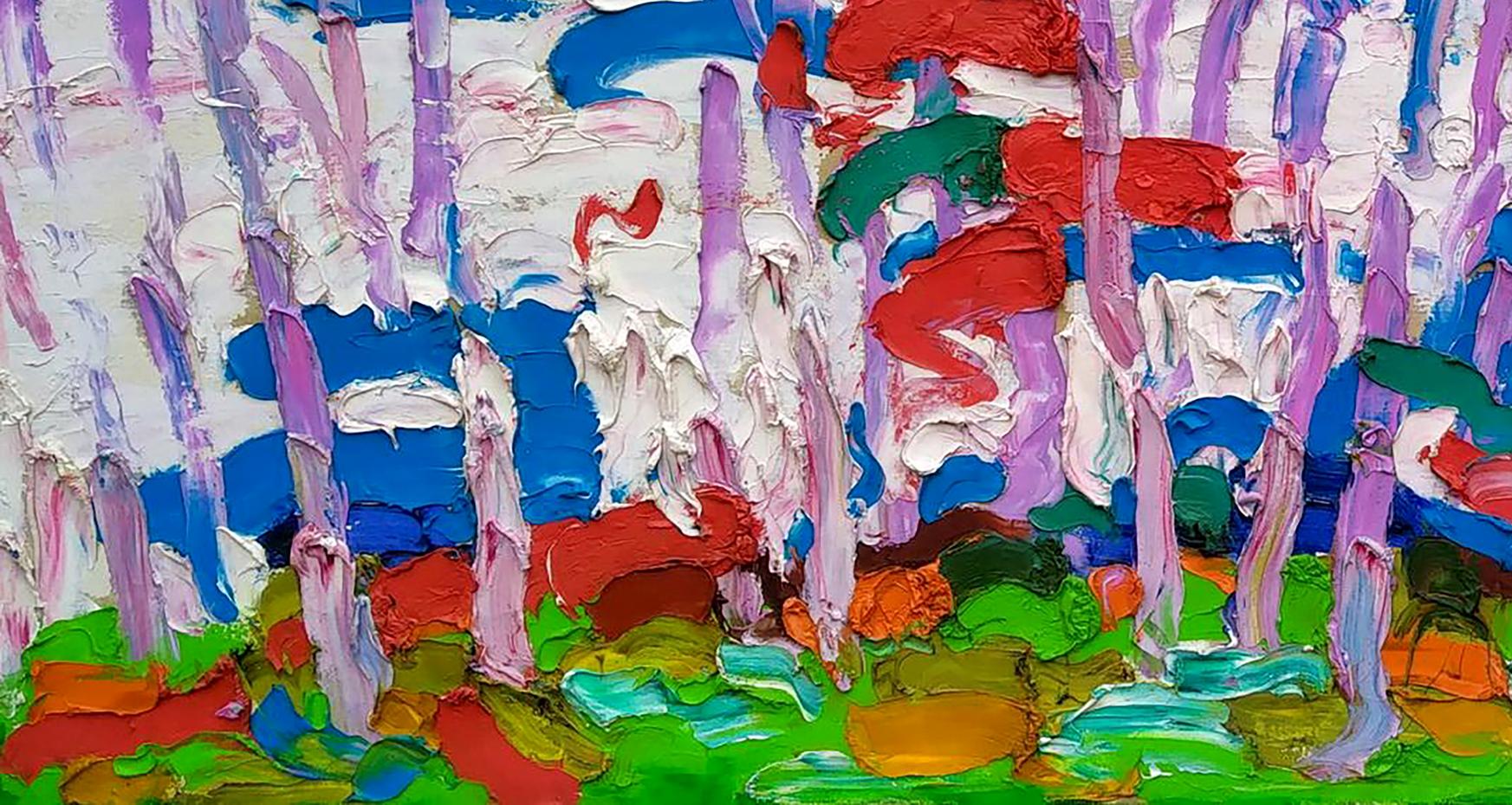 Abstract Oil painting Landscapes of autumn Oleksiy Dakhnenko