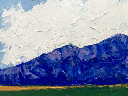 Oil painting Summer Sunlight on the Mountains V. Zadorozhnya