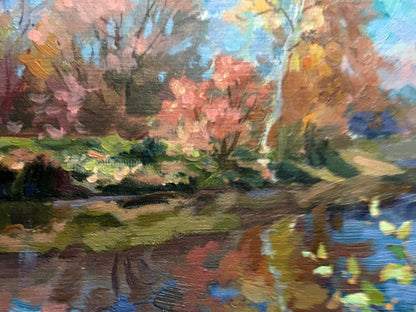 Oil painting In October Batrakov Vladimir Grigorievich