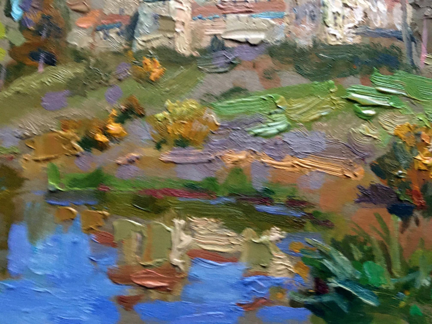 Oil painting Panorama of the castle Batrakov Vladimir Grigorievich