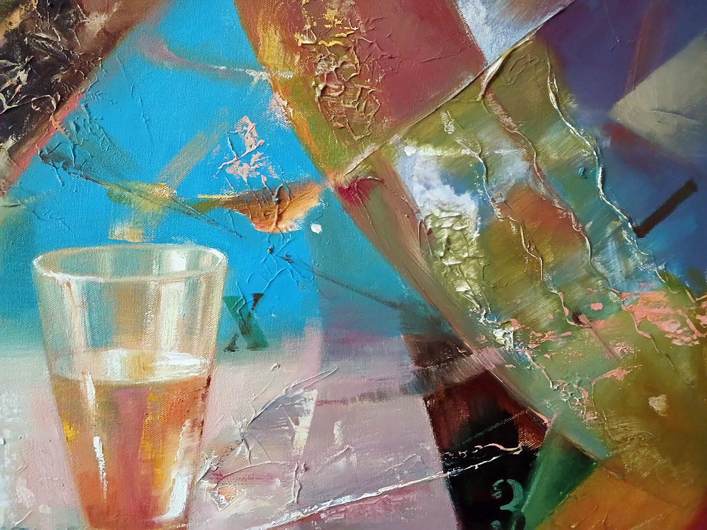 Abstract oil painting Thaw Anatoly Tarabanov