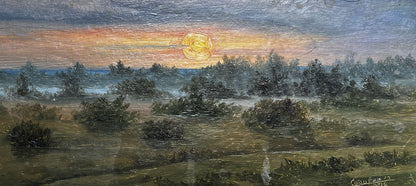 Oil painting Sunset Nikolay Sorokin