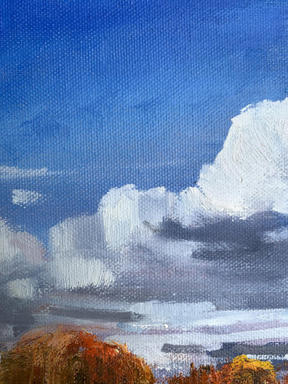 Oil painting Cloudy day Unknown artist