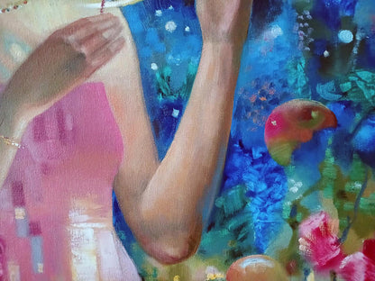 Abstract oil painting The Glow of the Moon Anatoly Tarabanov