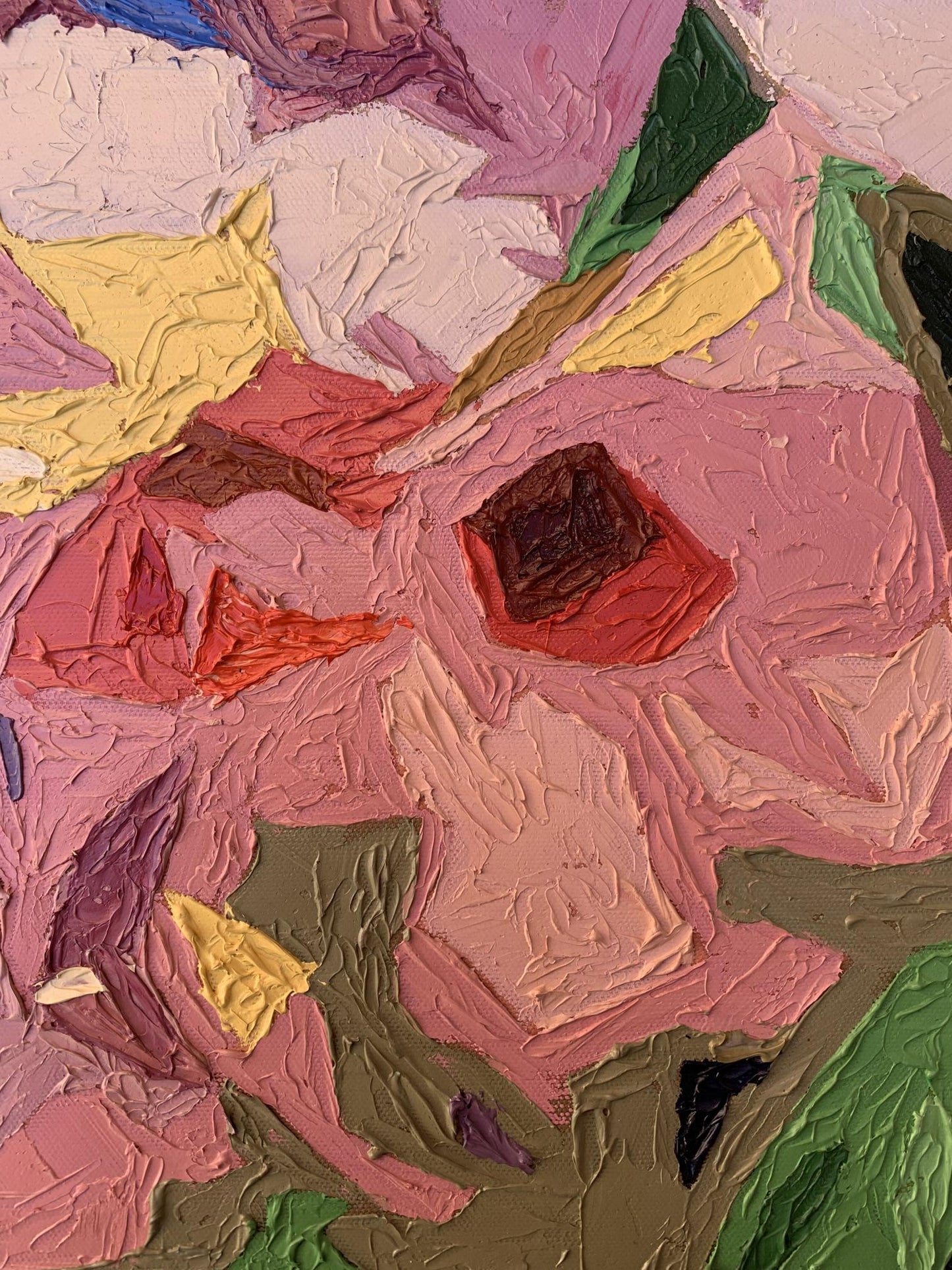 Oil painting Fragments of flowers Oleksandr Gukalov