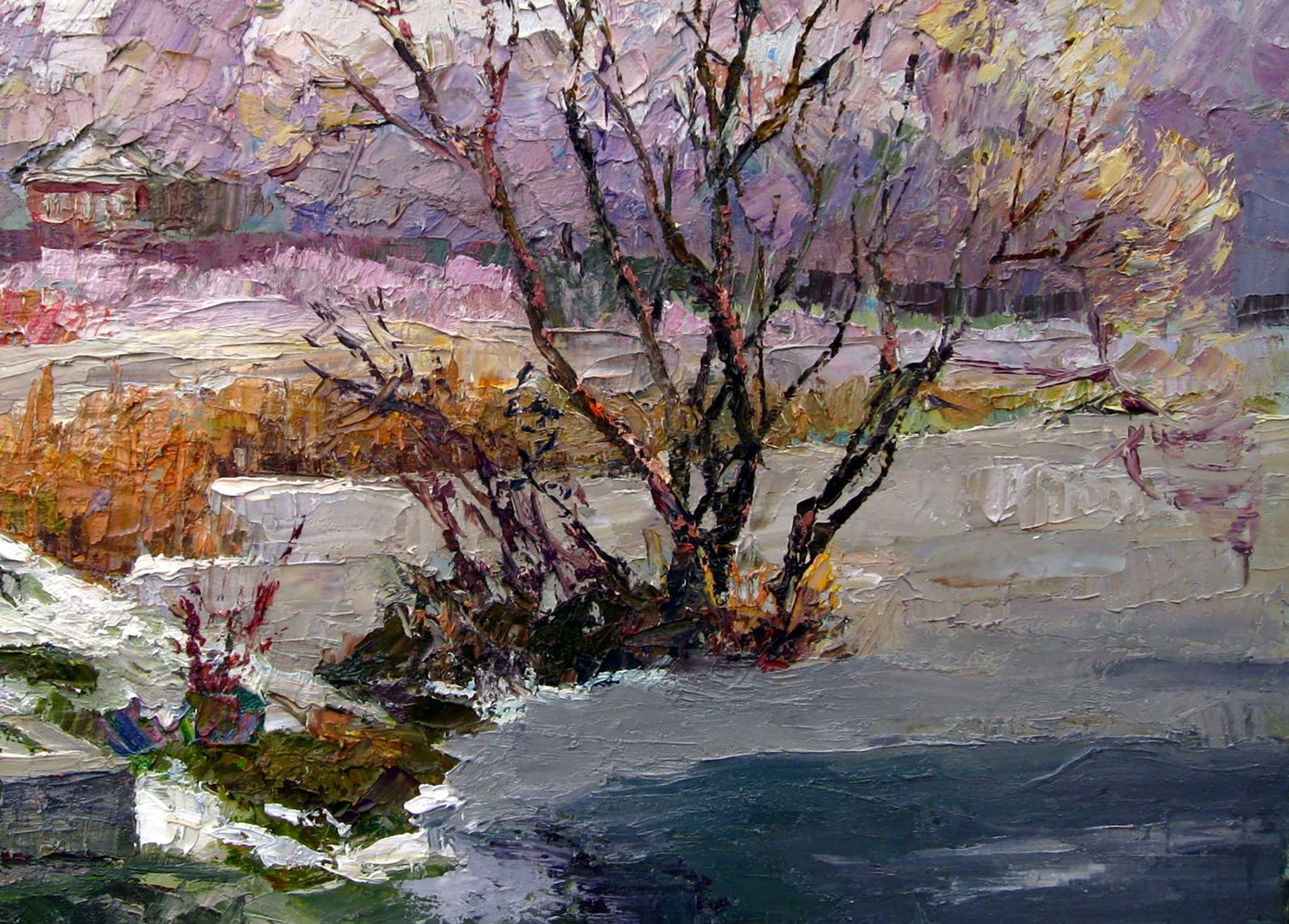 Oil painting Winter Crystal Serdyuk Boris Petrovich