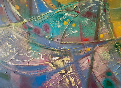 Abstract oil painting Seashore Anatoly Tarabanov