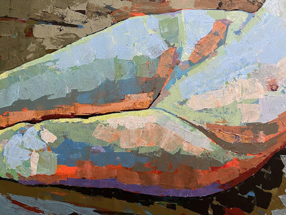 Acrylic painting Serhiy Kovalev Woman portrait nude