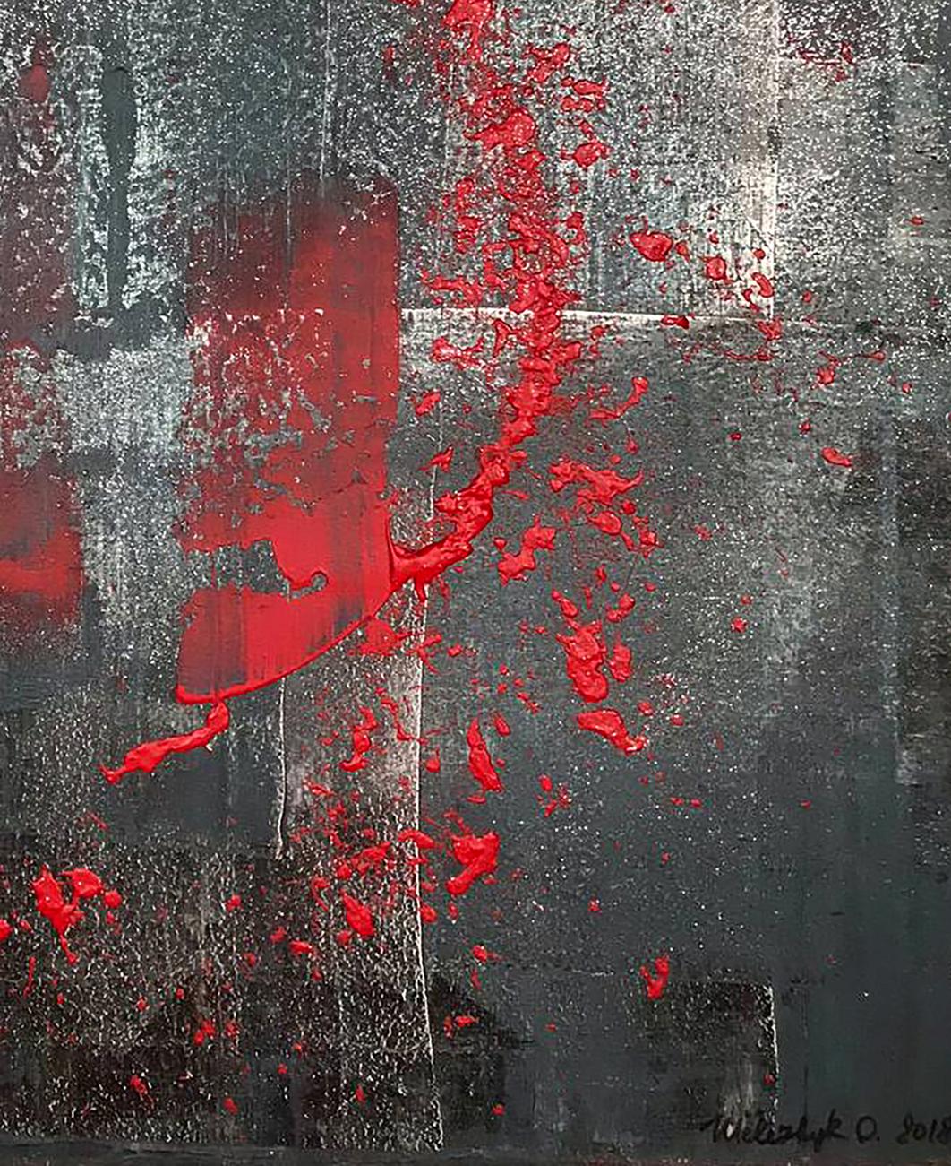 Acrylic painting Night melody Olga Melezhik