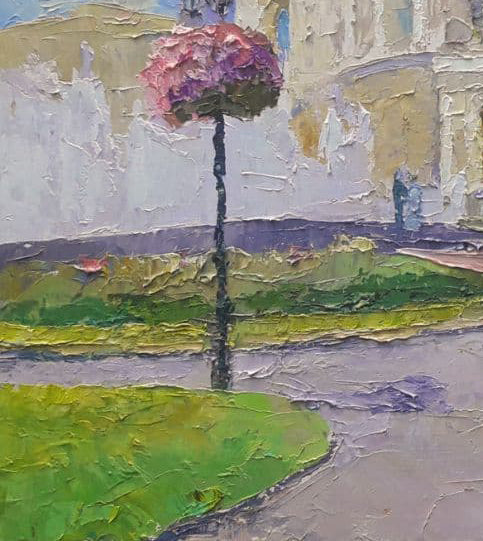 Oil painting Odessa Opera and Ballet Theater Serdyuk Boris Petrovich