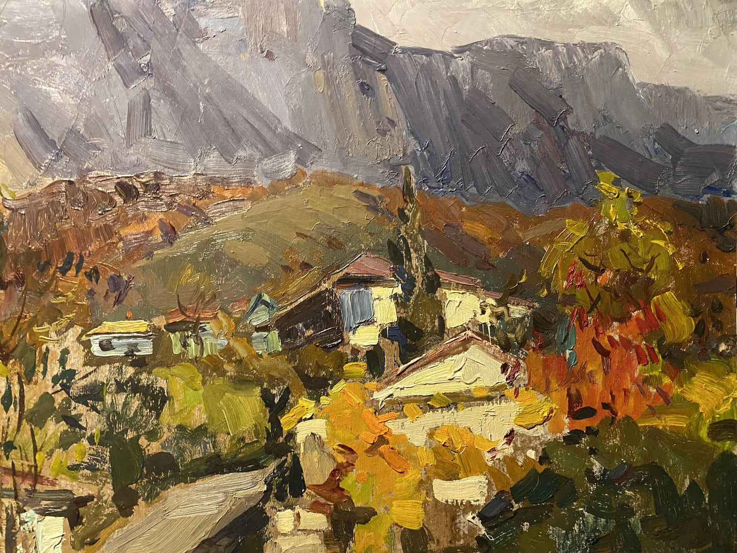 Oil painting Street in Bakhchisarai Mikhail Kobylenkov