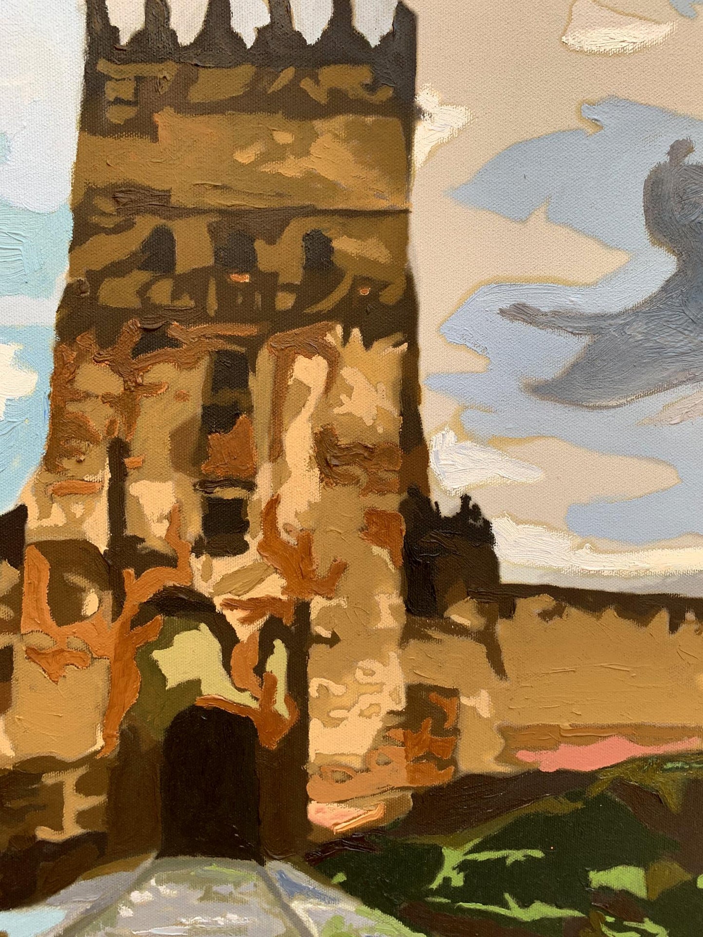 Oil painting Impregnable fortress Oleksandr Gukalov