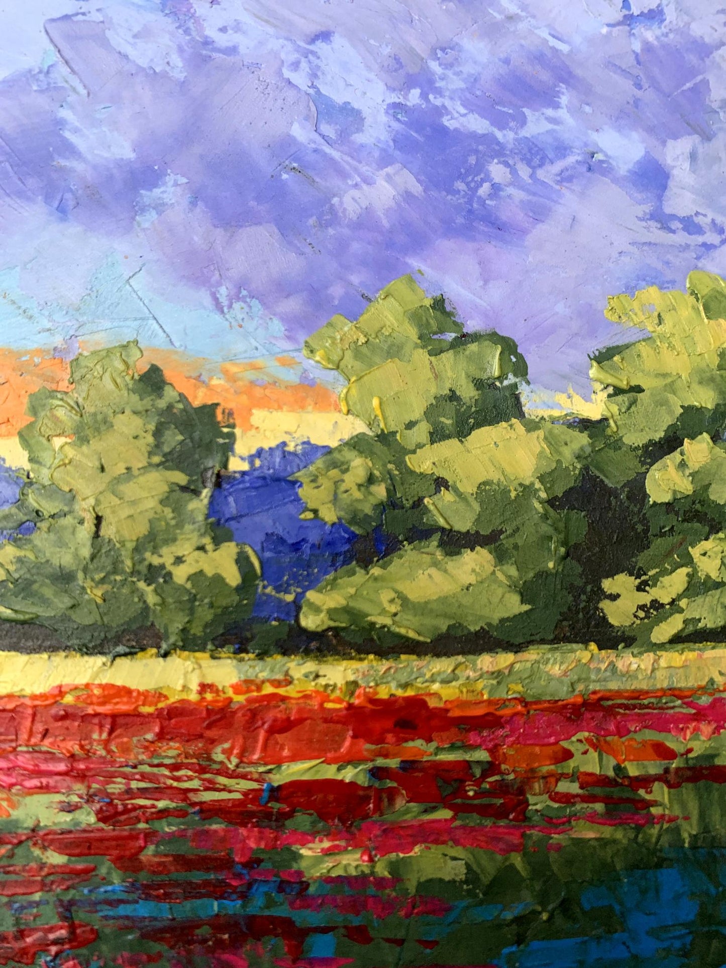 Oil painting Orange glow V. Zadorozhnya
