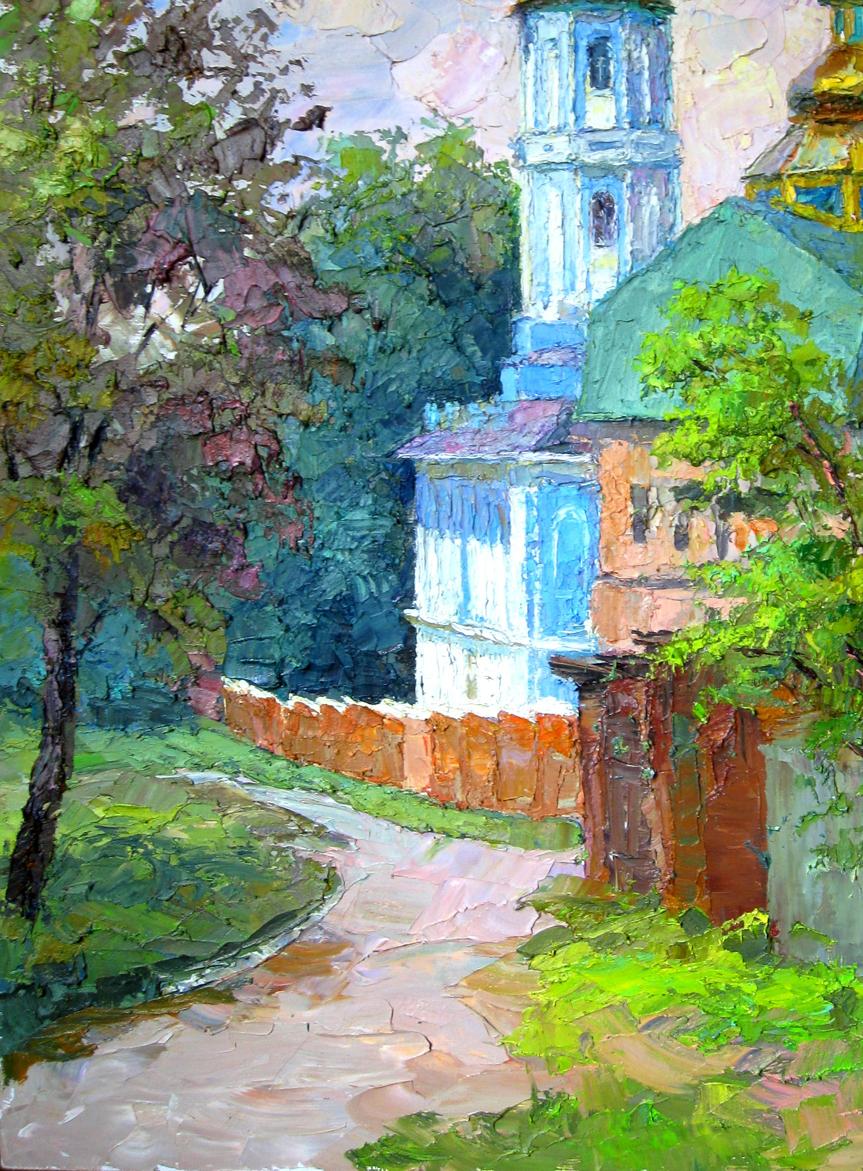 Serdyuk Boris Petrovich presents Monastery in oil
