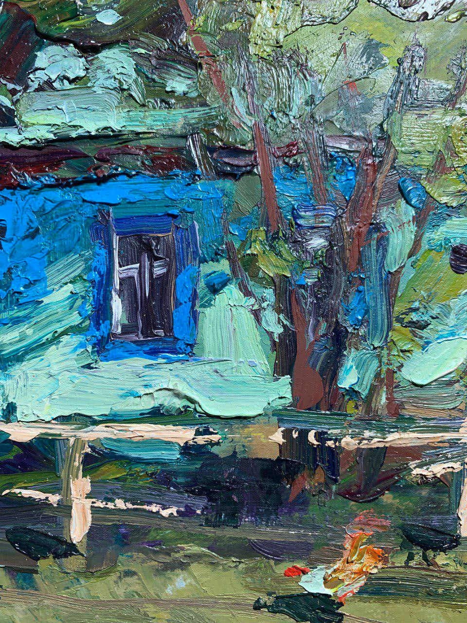 The zenith of the day is illustrated in Cherednichenko's oil painting