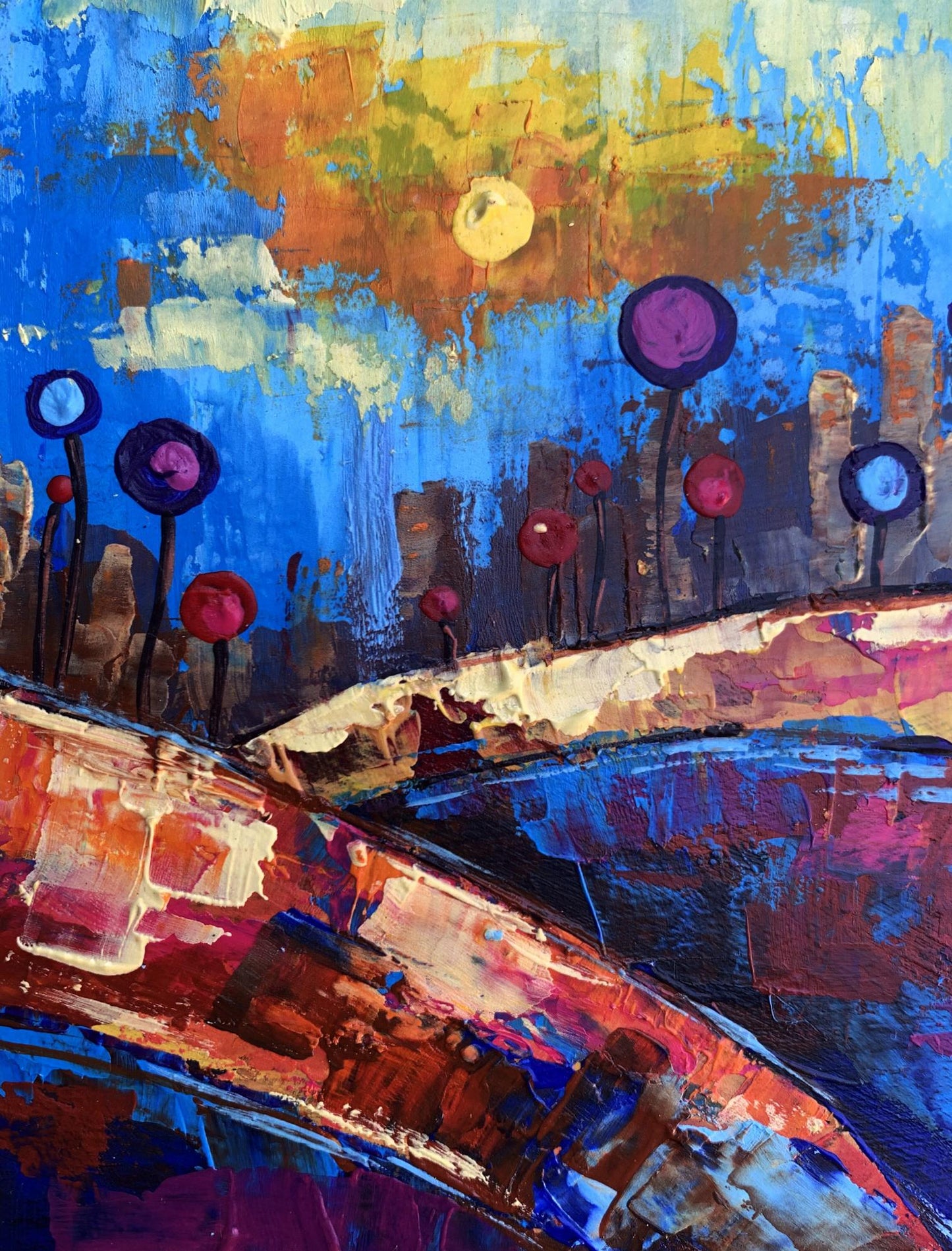 Oil painting A chidhood dream V. Zadorozhnya