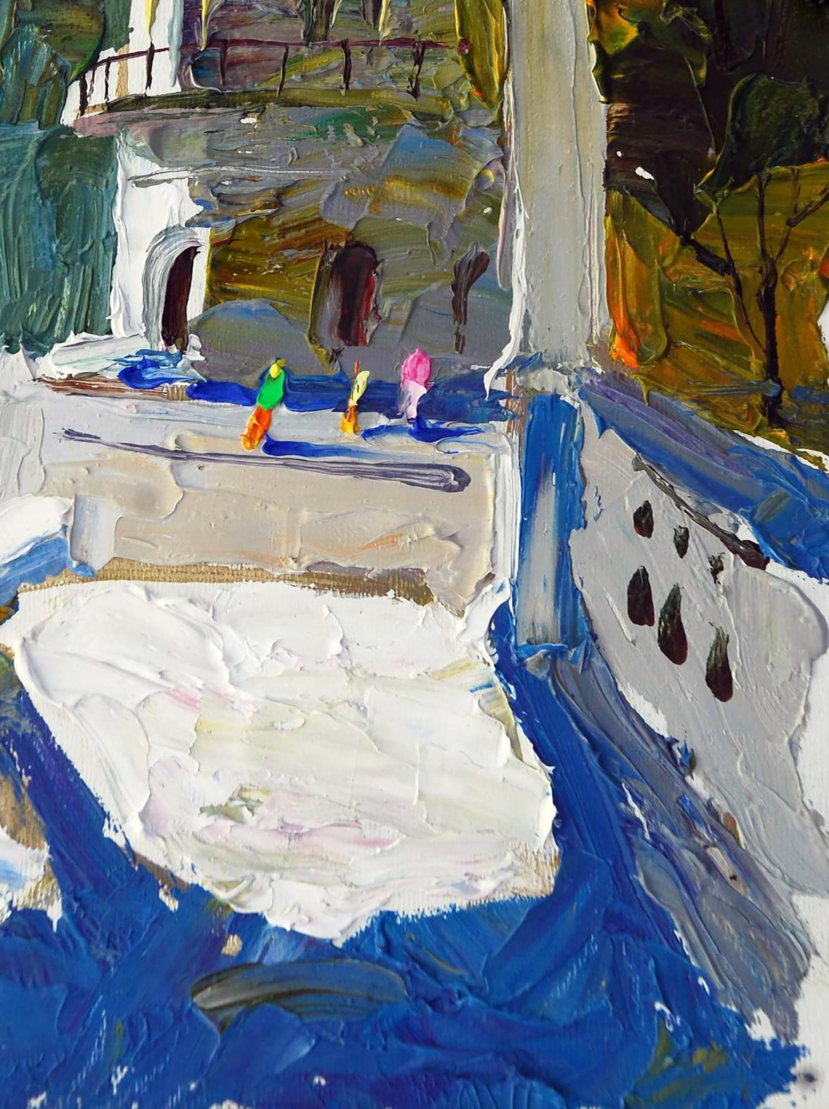 Oil painting In the mountains Egor Shvachunov