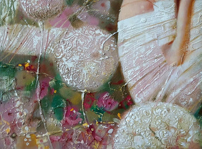 Abstract oil painting White dream Anatoly Tarabanov