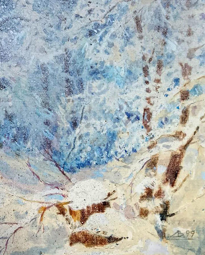 Oil painting Impressions of the winter forest Anatolii Duhnevich