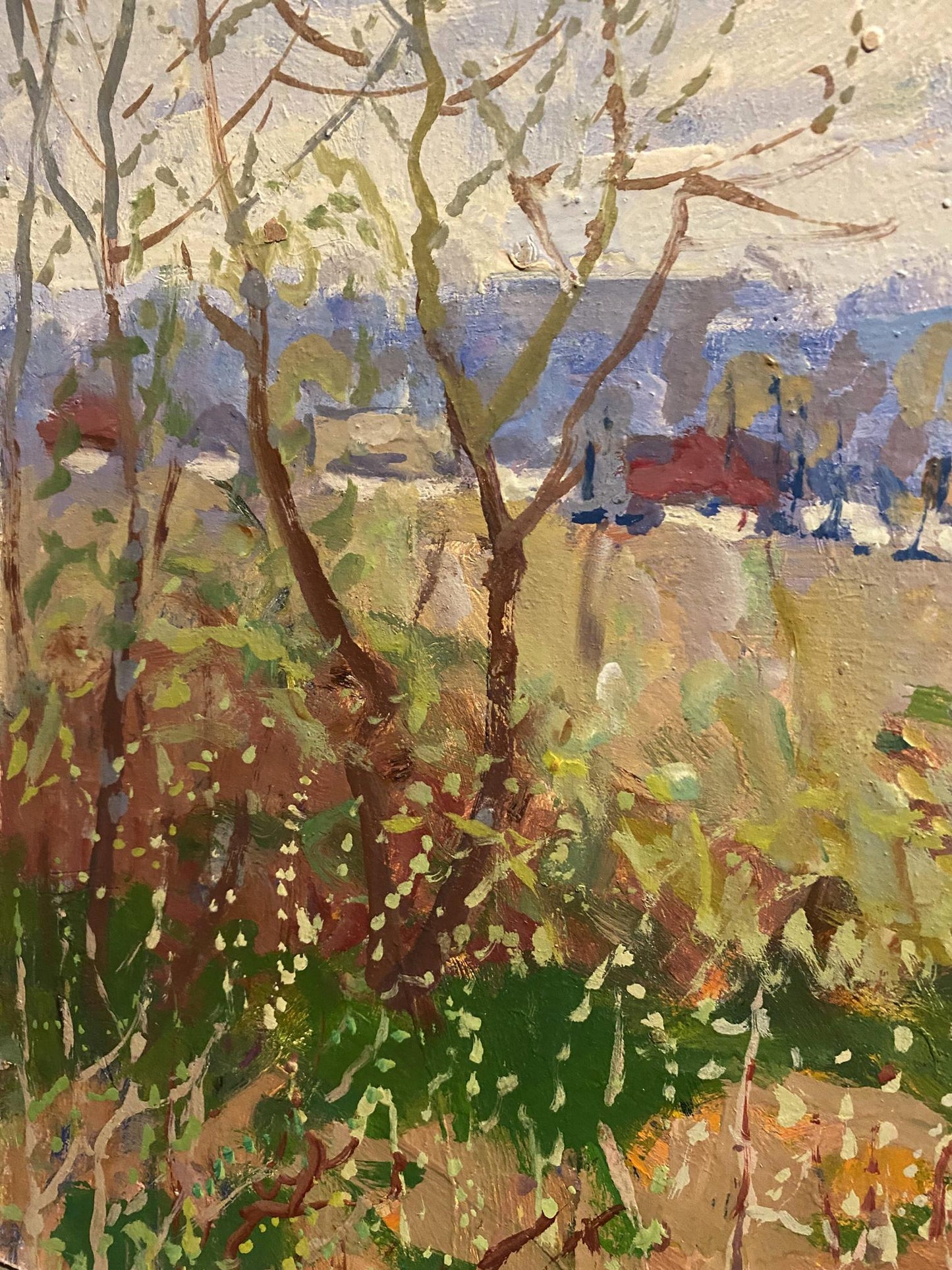 Oil painting Blooming spring has arrived Georgy Kolosovsky