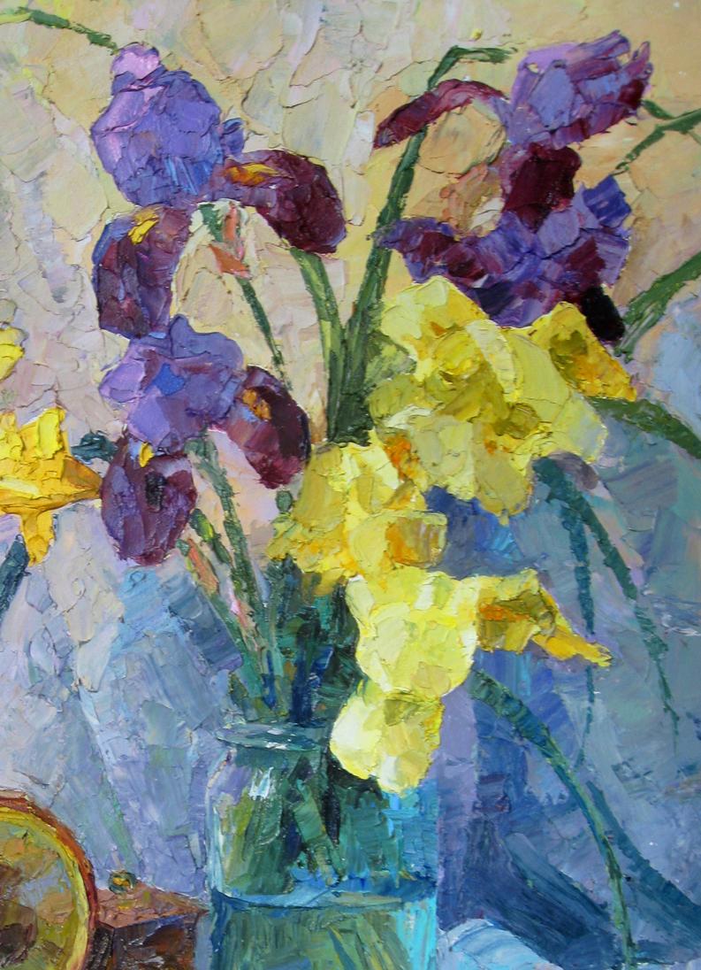 Oil painting Irises Serdyuk Boris Petrovich №SERB 88