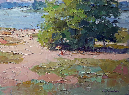Oil painting Near the Dnipro Serdyuk Boris Petrovich
