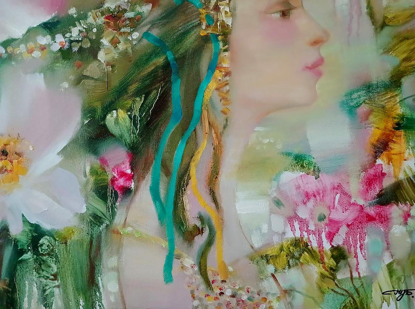 Abstract oil painting April Anatoly Tarabanov