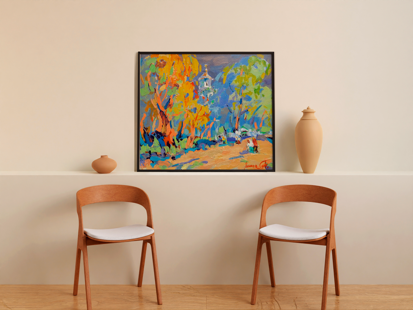 Oil painting Morning 