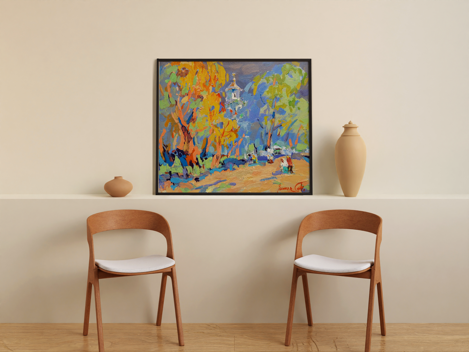 Oil painting Morning 