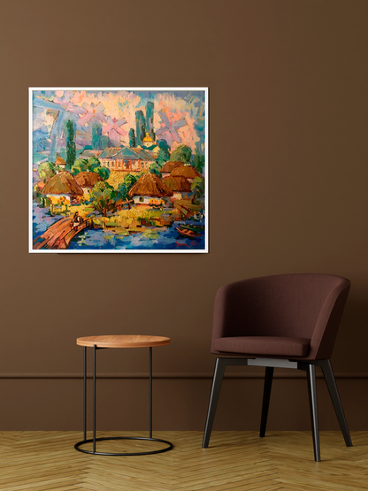 Nature Landscape Village landscape Art 