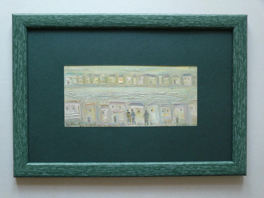 Oil painting THE VILLAGE NEAR THE GREEN RIVER Pushkarev Andrey Tomasovich