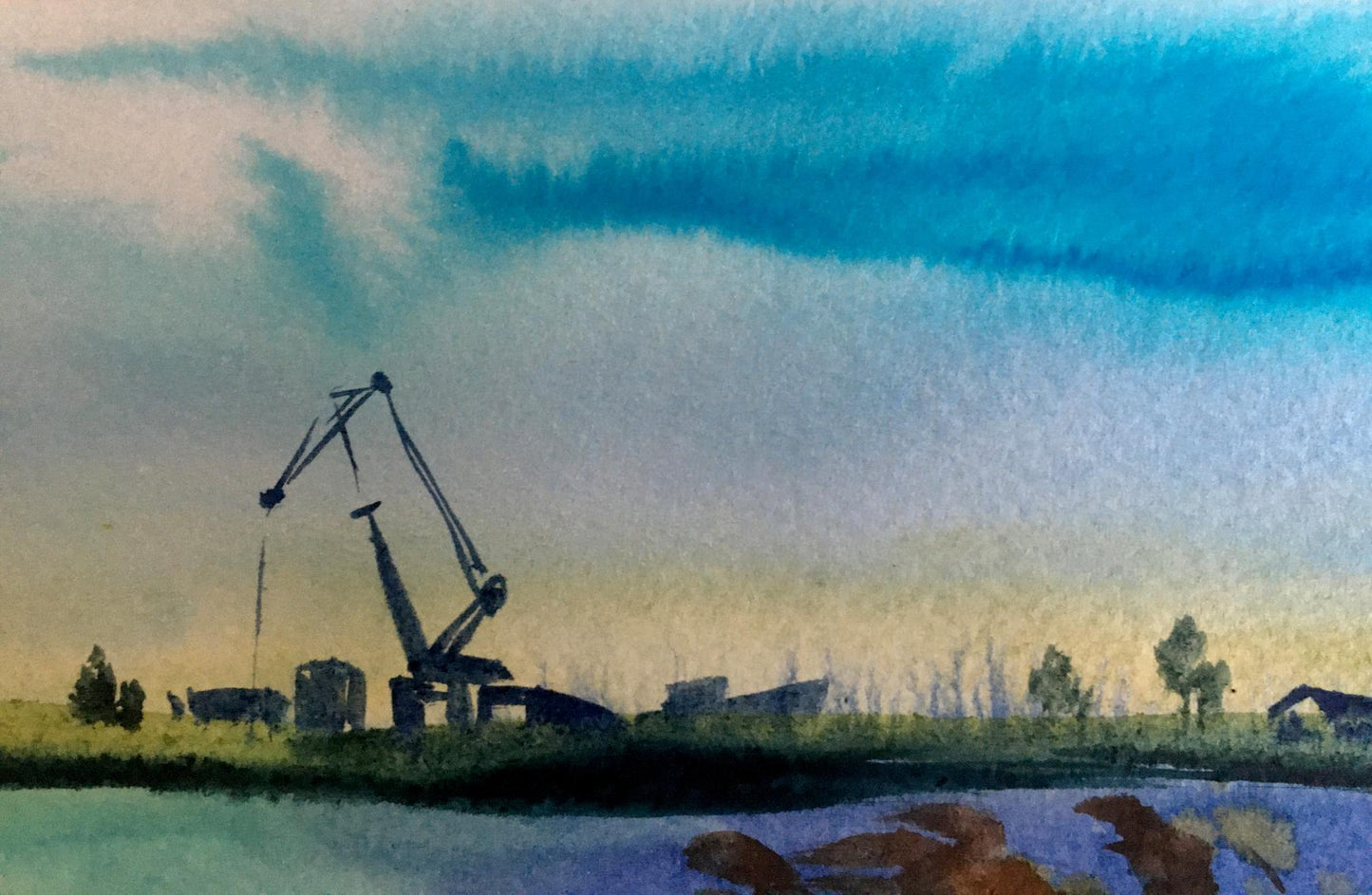 Watercolor painting Berdyansk Svetlana Gramm